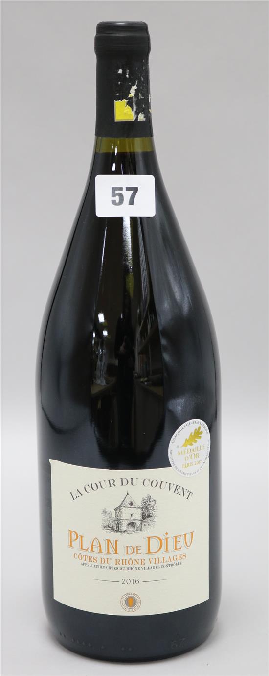 1 x magnum of Plan de Dieu Cotes du Rhone Villages, 2016.